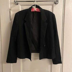Vintage Andre Barreau cropped wool blazer